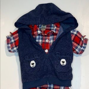Bear hooded Vest